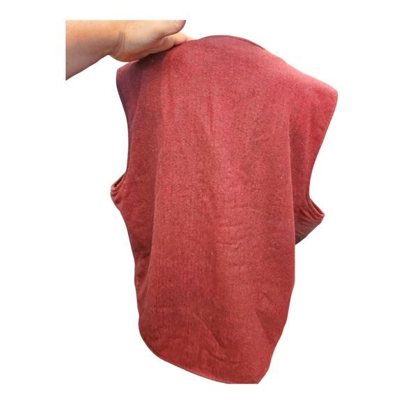 Woolrich Red Sherpa Lined Vest Mens Size XL - Picture 4 of 8